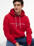 Red Tommy Logo Hoody  Men