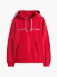 Red Tommy Logo Hoody  Men
