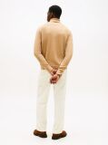 Brown Cotton Cashmere Roll Neck Jumper  Men