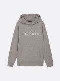 Grey Snap-Button Logo Hoody  Men