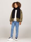 Black Kids’ Rib-Knit Scarf  Kids Unisex