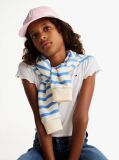 Pink Kids' TH Monogram Linen Baseball Cap  Kids Unisex