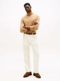 Brown Cotton Cashmere Roll Neck Jumper  Men