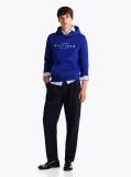 Blue Snap-Button Logo Hoody  Men