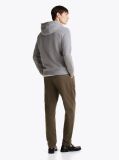Grey Snap-Button Logo Hoody  Men