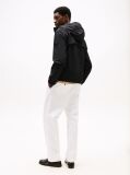 Black Logo Patch Hooded Jacket  Men