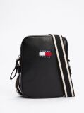 Black City Contrast Strap Reporter Bag  Men