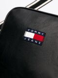 Black City Contrast Strap Reporter Bag  Men