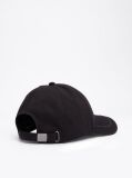 Black Six-Panel Logo Embroidery Baseball Cap  Men