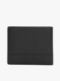 Black Corporate Leather Bifold Wallet  Men