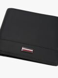 Black Corporate Leather Bifold Wallet  Men