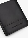 Black Corporate Leather Trifold Wallet  Men