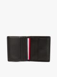 Black Corporate Leather Trifold Wallet  Men