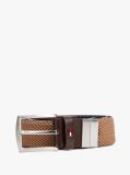 Brown Reversible Woven Belt  Men