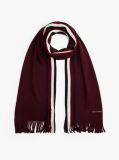 Red Modern Heritage Signature Wool Blend Scarf  Men