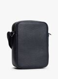 Blue Metal Logo Crossbody Reporter Bag  Men