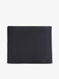 Blue Hilfiger Flag Leather Card And Coin Bifold Wallet  Men