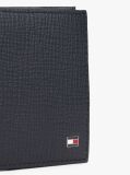 Blue Hilfiger Flag Leather Card And Coin Bifold Wallet  Men