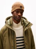 Brown TH Crest Cable Knit Beanie  Men