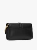 Black Heritage Chain Strap Crossbody Bag  Women