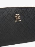 Black TH Monogram Zip-Around Wallet  Women