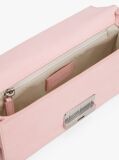 Pink Logo Plaque Flap Crossbody Bag  Women