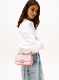 Pink Logo Plaque Flap Crossbody Bag  Women