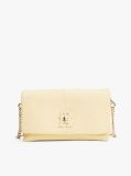 Yellow Modern Turn Lock Crossbody Bag  Women