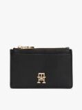 Black TH Monogram Plaque Card Holder  Women
