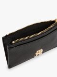 Black TH Monogram Plaque Card Holder  Women
