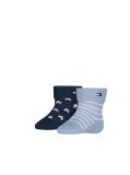 Blue Tommy Hilfiger Babies' Classic Socks 2 Pack  Newborn