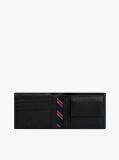 Black Leather Wallet and Key Fob Gift Set  Men