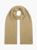 Brown Hilfiger Flag Embroidery Scarf with Cashmere  Men