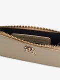 Beige TH Monogram Slim Wallet  Women