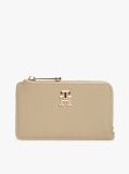 Beige TH Monogram Slim Wallet  Women