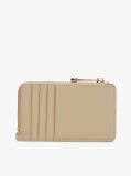 Beige TH Monogram Slim Wallet  Women