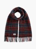 Multi Wool Blend Logo Fringe Scarf  Women