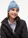 Blue Pom Pom Beanie With Cashmere  Women