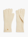 Beige Chic TH Monogram Gloves With Alpaca  Women
