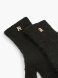 Black Chic TH Monogram Gloves With Alpaca  Women