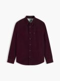 Purple Regular Fit Button-Down Corduroy Shirt  Men