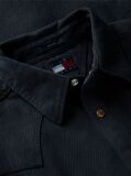 Black Regular Fit Washed Denim Western Shirt  Men