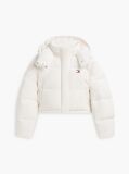 White Down Relaxed Alaska Puffer Jacket  Women