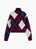 Multi Alpaca Blend Fluffy Cropped Quarter-Zip Jumper  Women