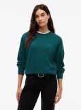 Green Boxy Crew Neck Jumper  Women