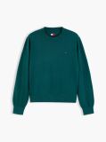 Green Boxy Crew Neck Jumper  Women