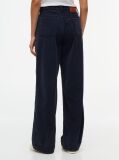 Blue Corduroy High Rise Straight Trousers  Women