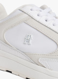 White Leather TH Monogram Cleat Trainers  Women