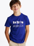 Blue Flag Graphic Crew Neck T-Shirt  Boys