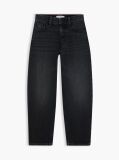 Black Relaxed Faded Barrel Black Jeans  Boys